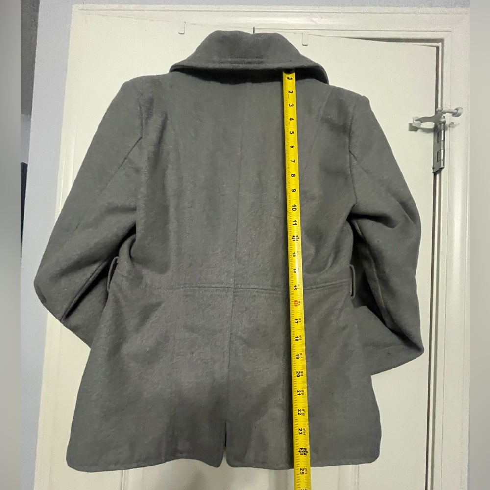 BONGO Women's Charcoal Pea Coat - Picture 6 of 9